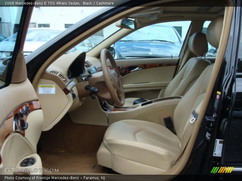 Black / Cashmere 2008 Mercedes-Benz E 350 4Matic Sedan