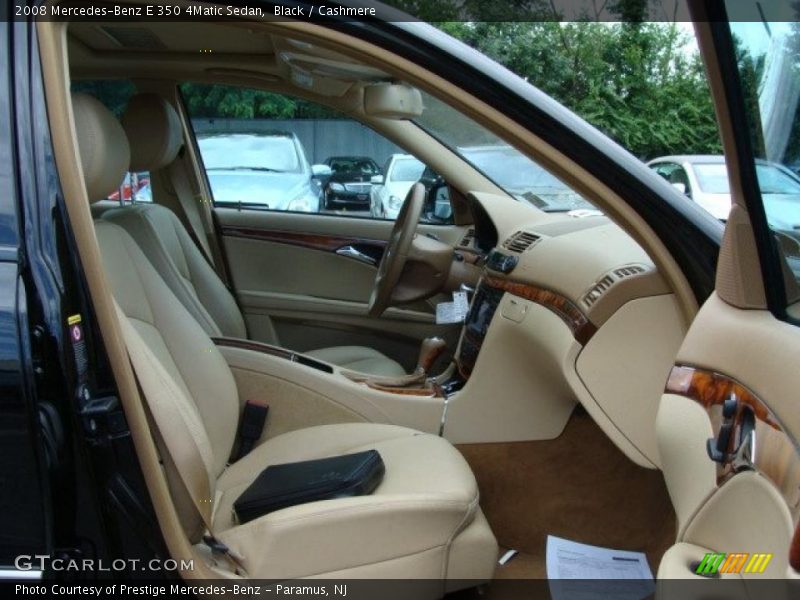 Black / Cashmere 2008 Mercedes-Benz E 350 4Matic Sedan
