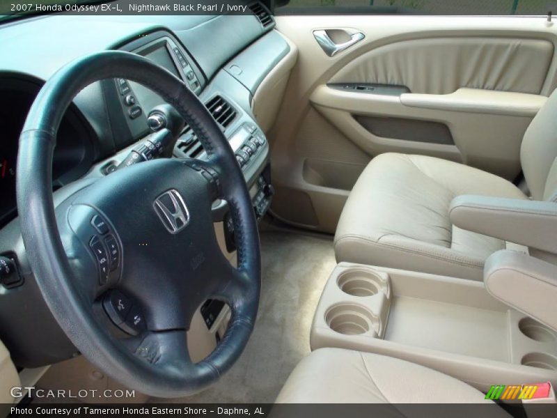 Nighthawk Black Pearl / Ivory 2007 Honda Odyssey EX-L