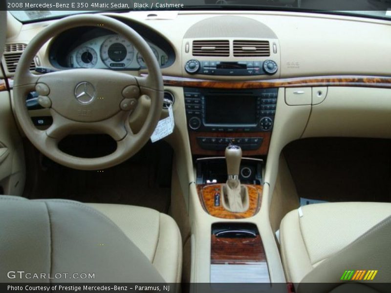 Black / Cashmere 2008 Mercedes-Benz E 350 4Matic Sedan