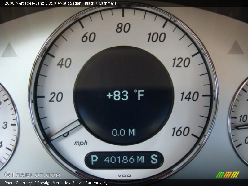 Black / Cashmere 2008 Mercedes-Benz E 350 4Matic Sedan