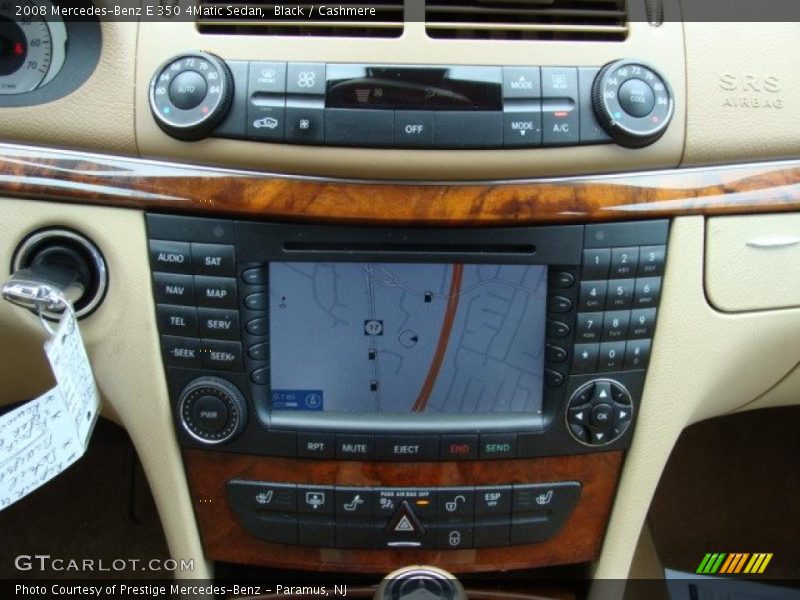 Black / Cashmere 2008 Mercedes-Benz E 350 4Matic Sedan