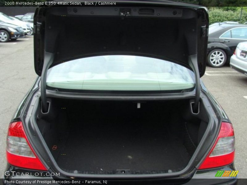 Black / Cashmere 2008 Mercedes-Benz E 350 4Matic Sedan