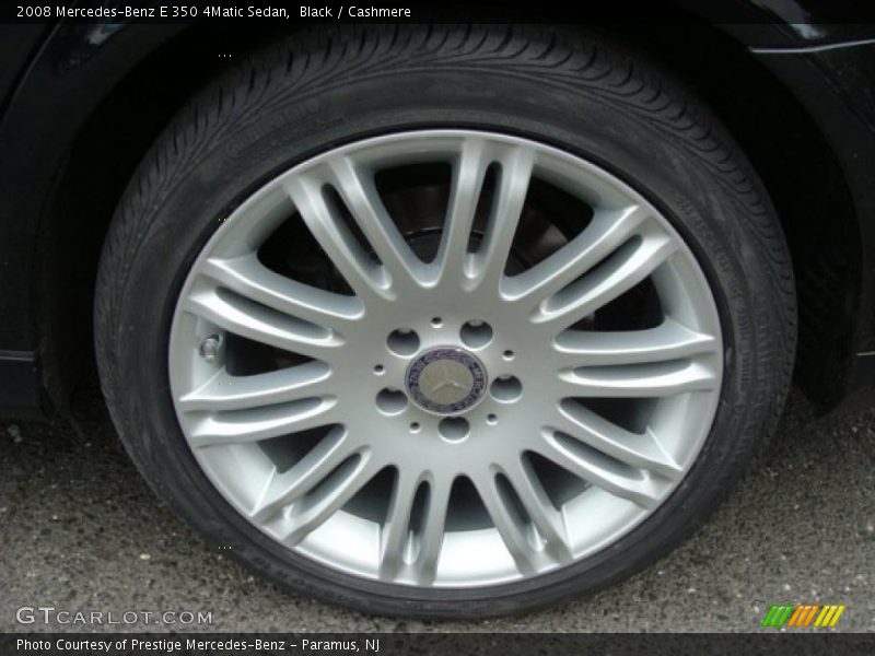 Black / Cashmere 2008 Mercedes-Benz E 350 4Matic Sedan
