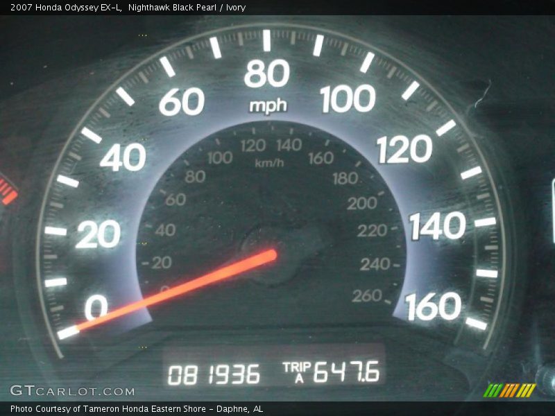 Nighthawk Black Pearl / Ivory 2007 Honda Odyssey EX-L