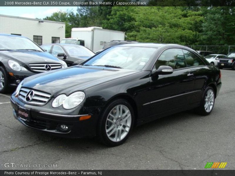 Obsidian Black Metallic / Cappuccino/Black 2008 Mercedes-Benz CLK 350 Coupe