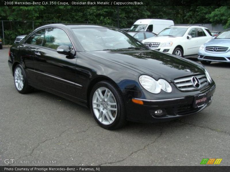 Obsidian Black Metallic / Cappuccino/Black 2008 Mercedes-Benz CLK 350 Coupe