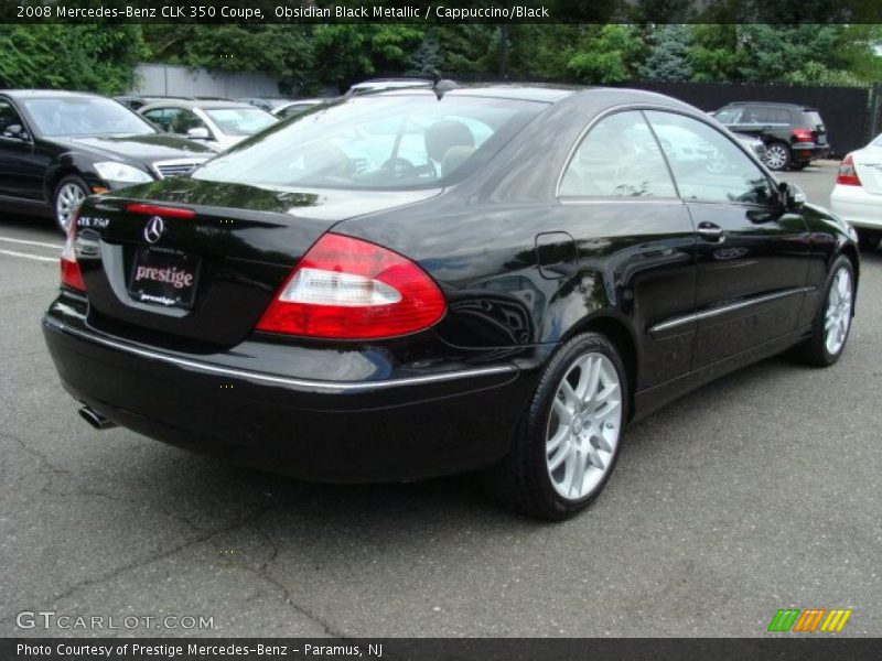 Obsidian Black Metallic / Cappuccino/Black 2008 Mercedes-Benz CLK 350 Coupe