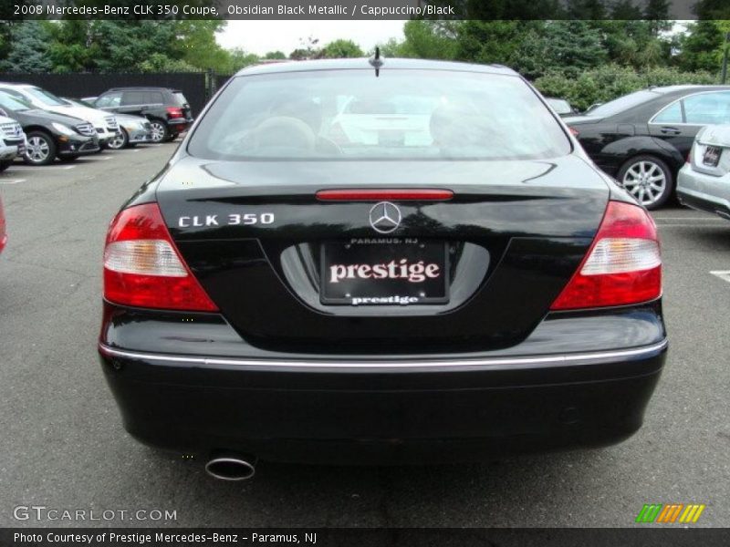 Obsidian Black Metallic / Cappuccino/Black 2008 Mercedes-Benz CLK 350 Coupe