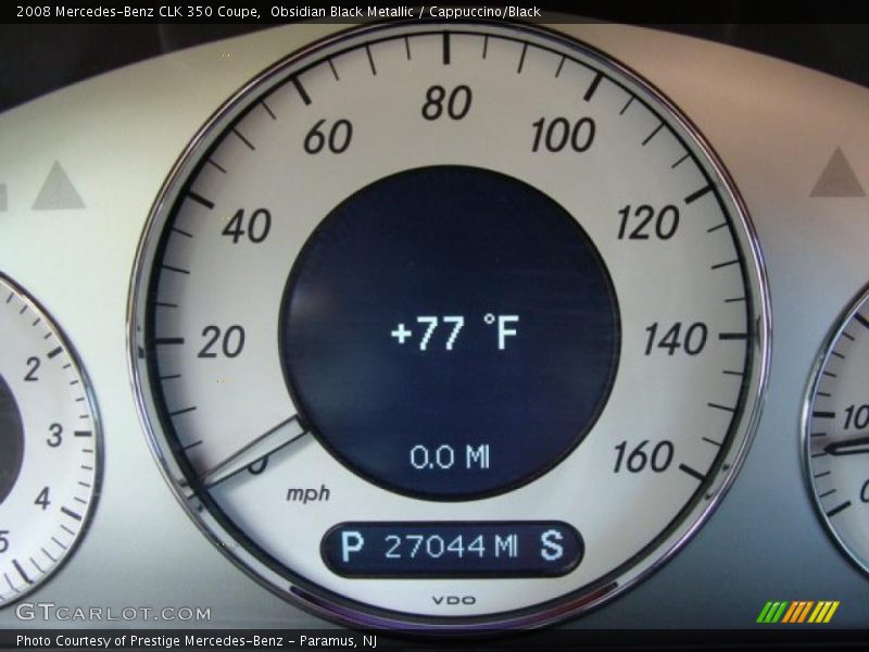 Obsidian Black Metallic / Cappuccino/Black 2008 Mercedes-Benz CLK 350 Coupe