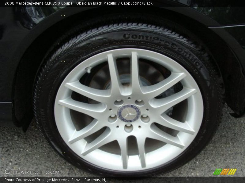 Obsidian Black Metallic / Cappuccino/Black 2008 Mercedes-Benz CLK 350 Coupe
