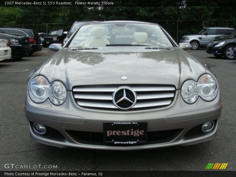 Pewter Metallic / Stone 2007 Mercedes-Benz SL 550 Roadster
