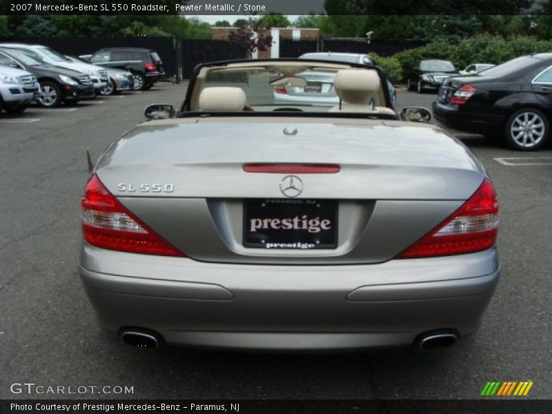 Pewter Metallic / Stone 2007 Mercedes-Benz SL 550 Roadster