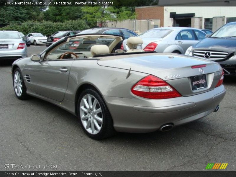 Pewter Metallic / Stone 2007 Mercedes-Benz SL 550 Roadster