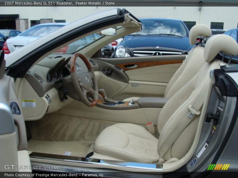 Pewter Metallic / Stone 2007 Mercedes-Benz SL 550 Roadster
