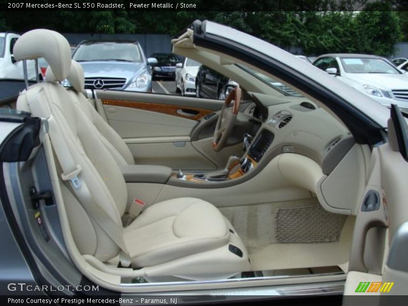 Pewter Metallic / Stone 2007 Mercedes-Benz SL 550 Roadster