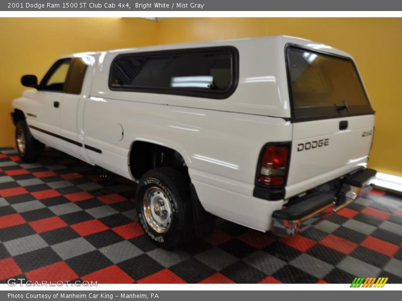 Bright White / Mist Gray 2001 Dodge Ram 1500 ST Club Cab 4x4