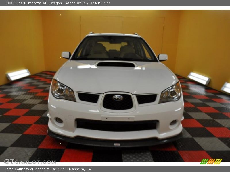 Aspen White / Desert Beige 2006 Subaru Impreza WRX Wagon