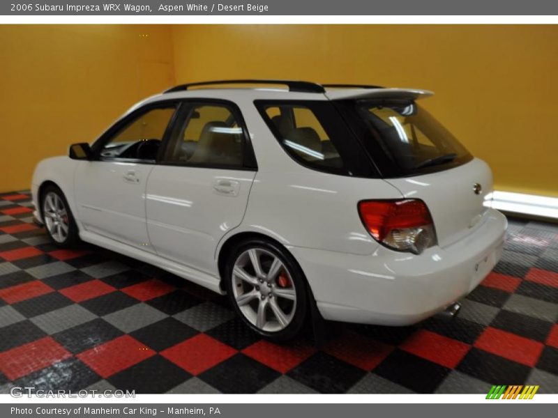 Aspen White / Desert Beige 2006 Subaru Impreza WRX Wagon