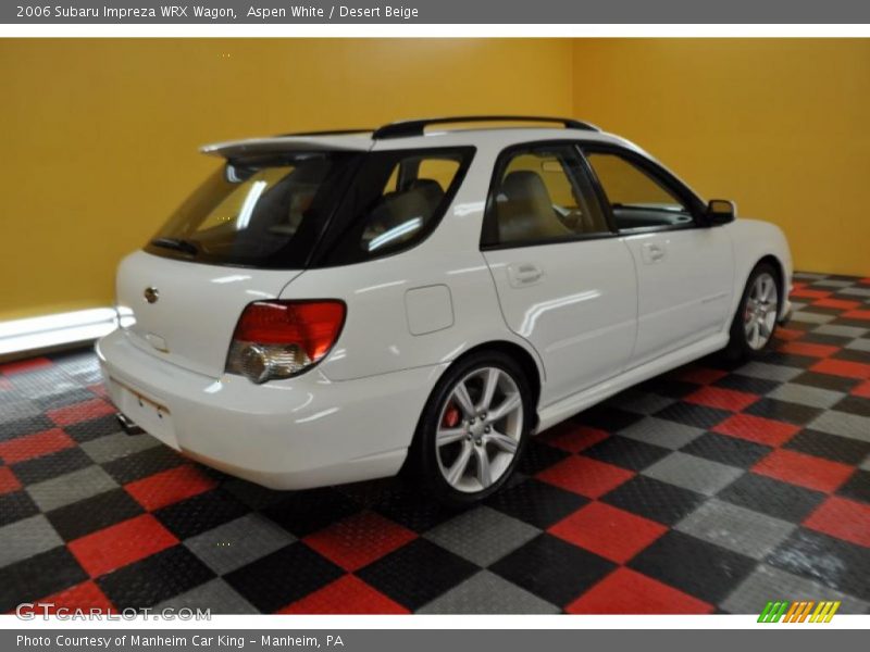 Aspen White / Desert Beige 2006 Subaru Impreza WRX Wagon