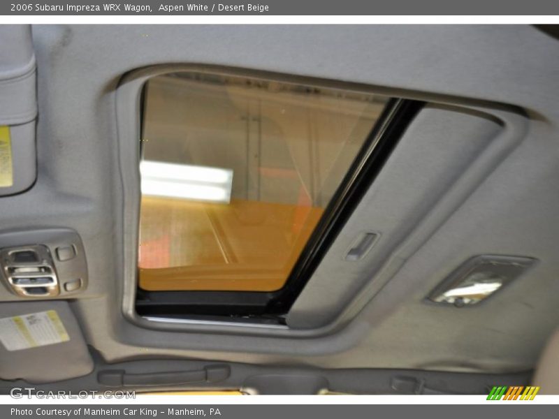 Aspen White / Desert Beige 2006 Subaru Impreza WRX Wagon