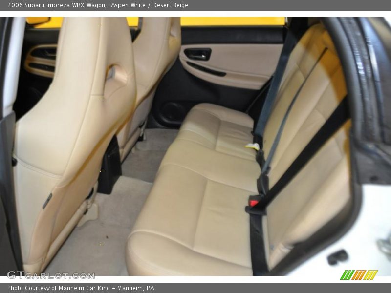 Aspen White / Desert Beige 2006 Subaru Impreza WRX Wagon