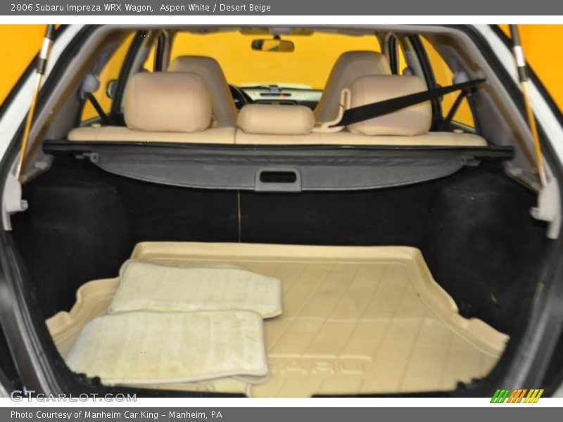 Aspen White / Desert Beige 2006 Subaru Impreza WRX Wagon