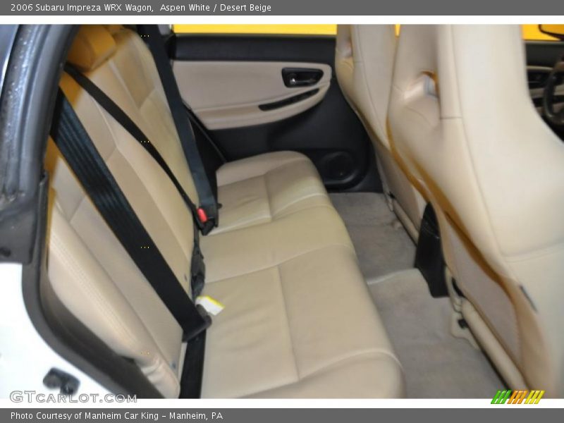 Aspen White / Desert Beige 2006 Subaru Impreza WRX Wagon