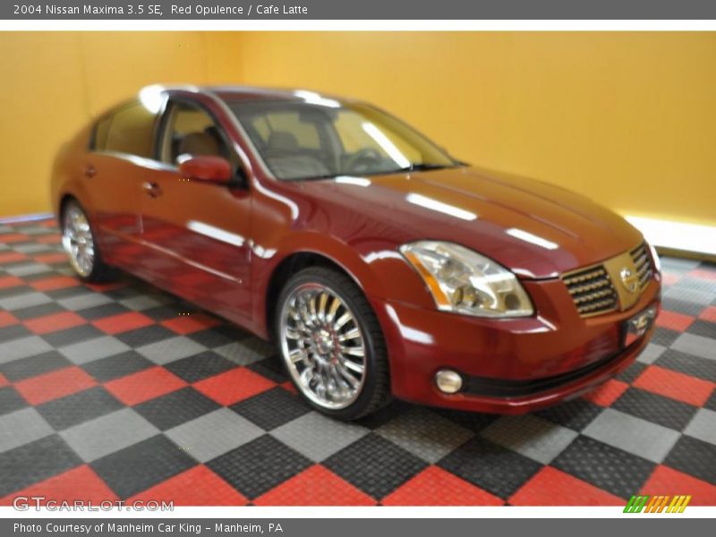 Red Opulence / Cafe Latte 2004 Nissan Maxima 3.5 SE