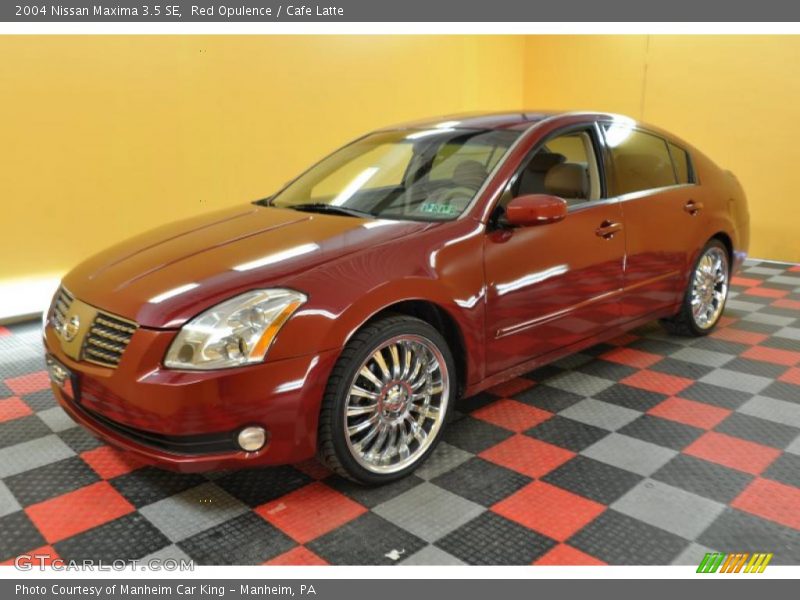 Red Opulence / Cafe Latte 2004 Nissan Maxima 3.5 SE