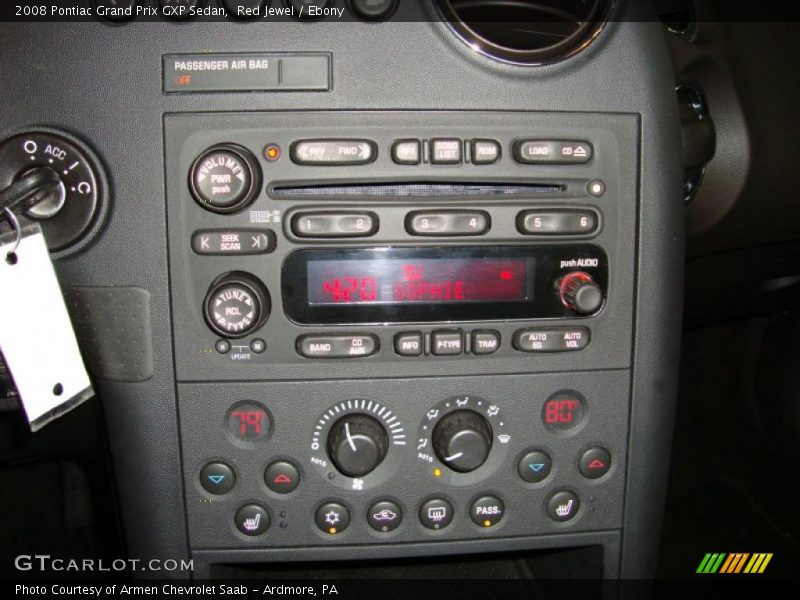 Red Jewel / Ebony 2008 Pontiac Grand Prix GXP Sedan