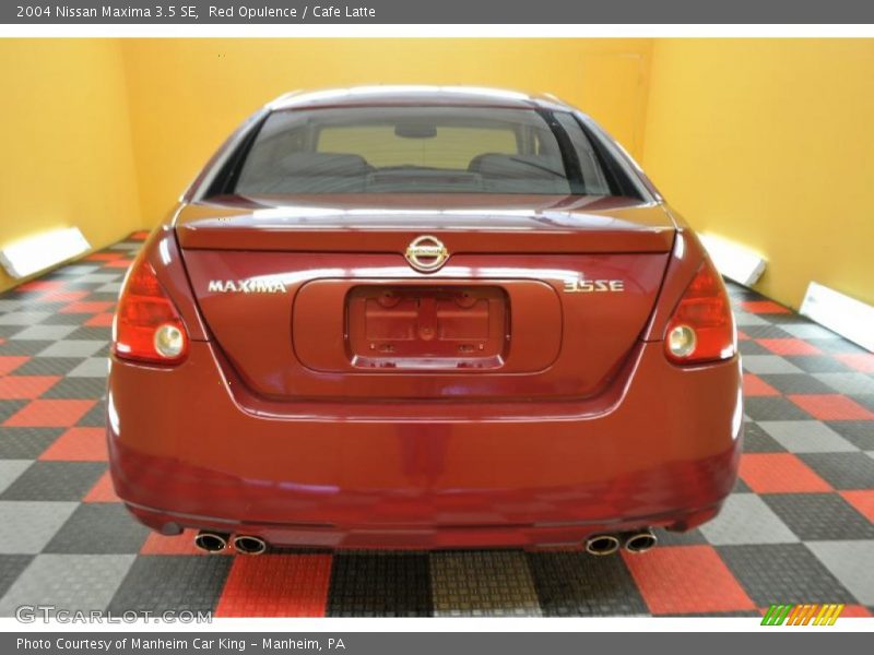 Red Opulence / Cafe Latte 2004 Nissan Maxima 3.5 SE