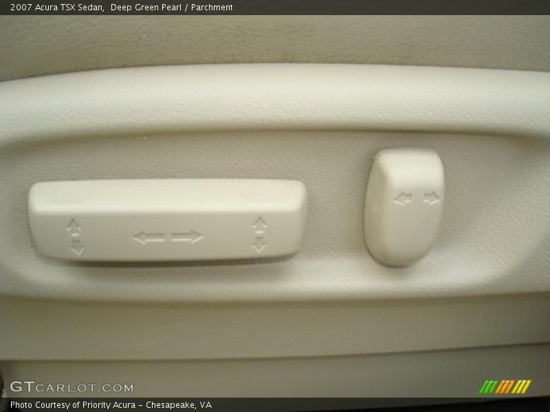 Deep Green Pearl / Parchment 2007 Acura TSX Sedan