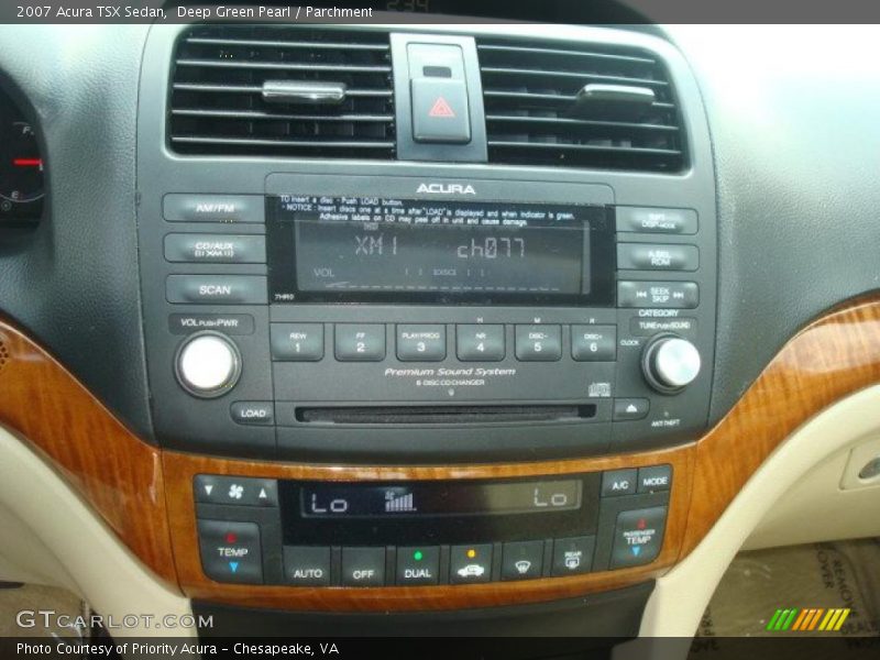 Deep Green Pearl / Parchment 2007 Acura TSX Sedan