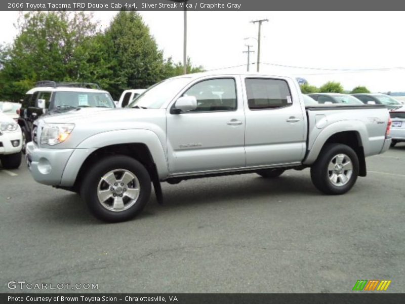 Silver Streak Mica / Graphite Gray 2006 Toyota Tacoma TRD Double Cab 4x4
