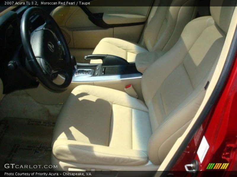 Moroccan Red Pearl / Taupe 2007 Acura TL 3.2