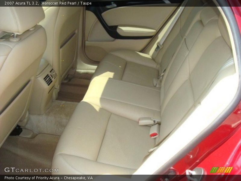 Moroccan Red Pearl / Taupe 2007 Acura TL 3.2