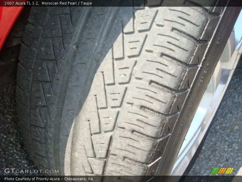 Moroccan Red Pearl / Taupe 2007 Acura TL 3.2
