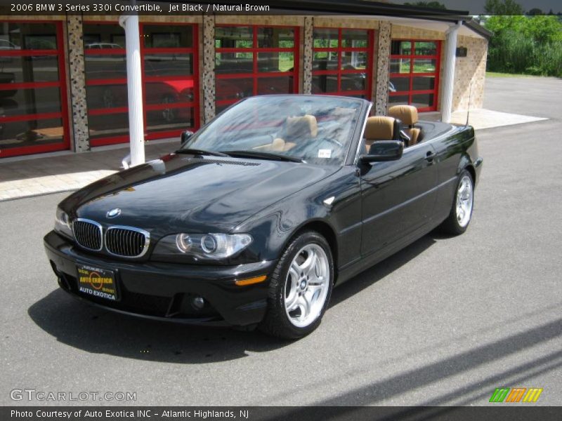 Jet Black / Natural Brown 2006 BMW 3 Series 330i Convertible