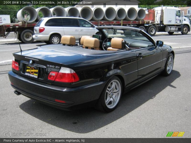 Jet Black / Natural Brown 2006 BMW 3 Series 330i Convertible