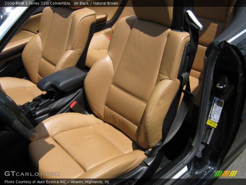 Jet Black / Natural Brown 2006 BMW 3 Series 330i Convertible