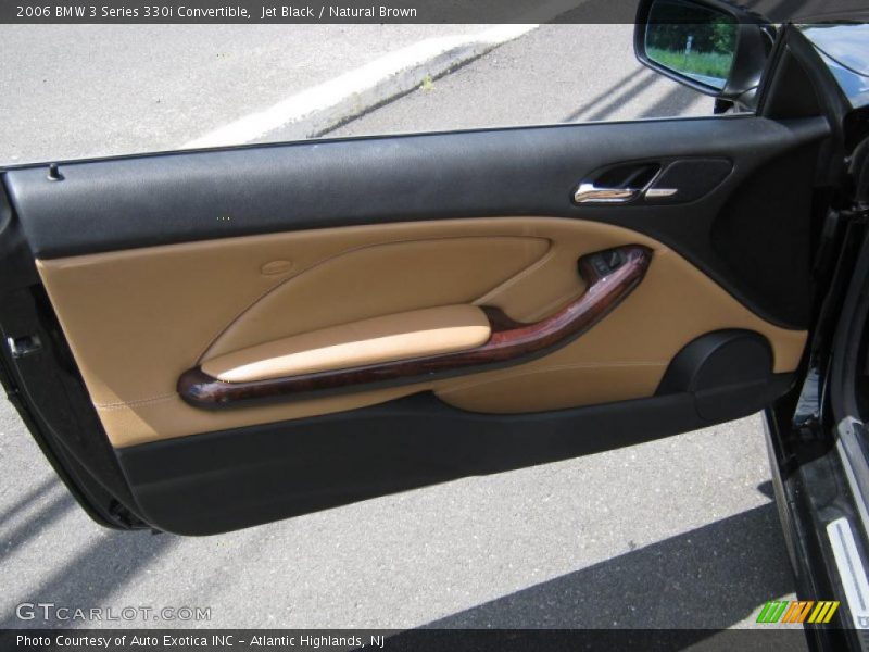 Jet Black / Natural Brown 2006 BMW 3 Series 330i Convertible