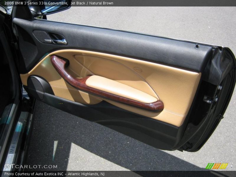Jet Black / Natural Brown 2006 BMW 3 Series 330i Convertible