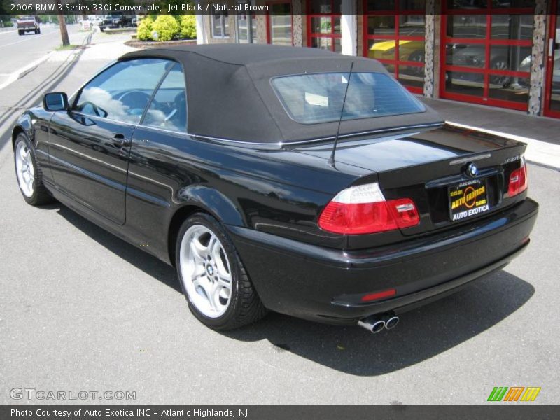 Jet Black / Natural Brown 2006 BMW 3 Series 330i Convertible