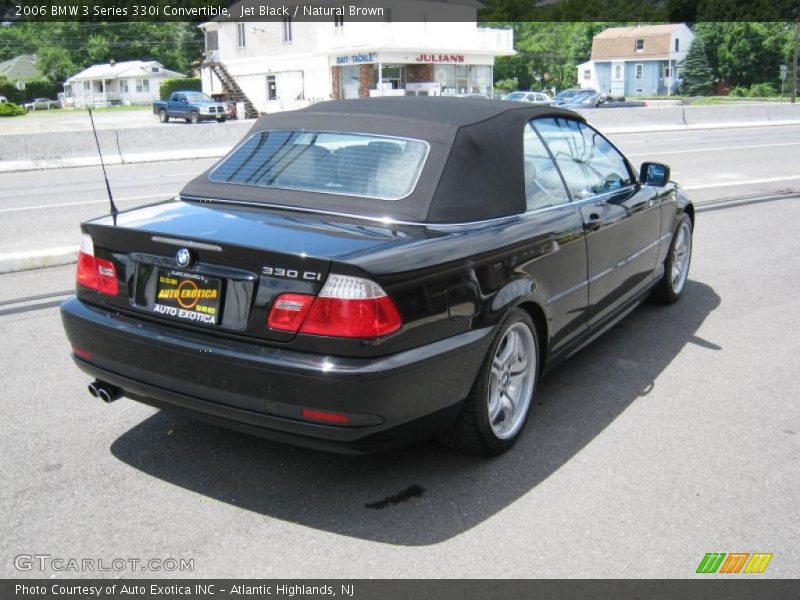 Jet Black / Natural Brown 2006 BMW 3 Series 330i Convertible