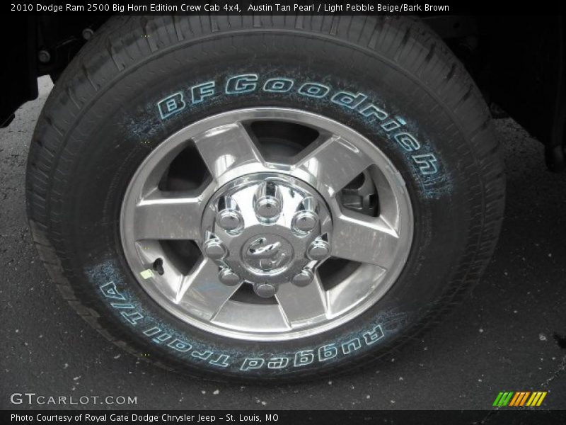 Austin Tan Pearl / Light Pebble Beige/Bark Brown 2010 Dodge Ram 2500 Big Horn Edition Crew Cab 4x4