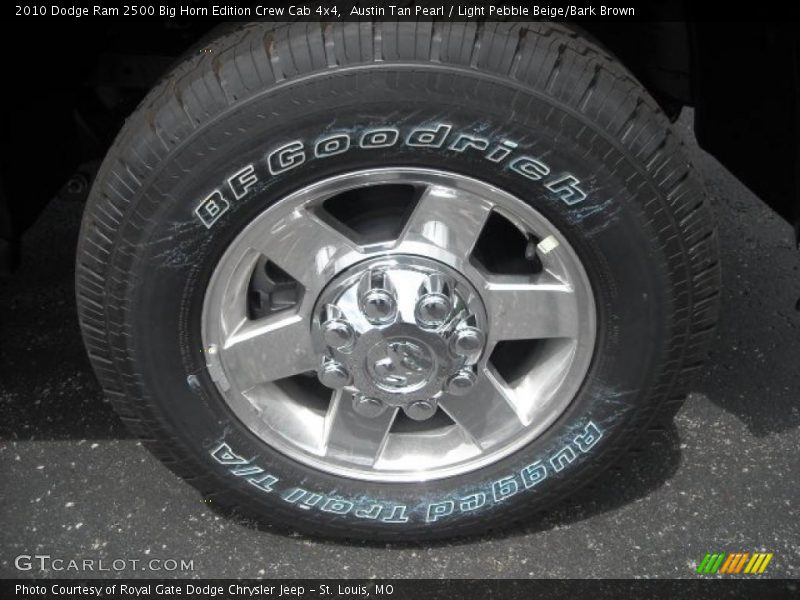 Austin Tan Pearl / Light Pebble Beige/Bark Brown 2010 Dodge Ram 2500 Big Horn Edition Crew Cab 4x4