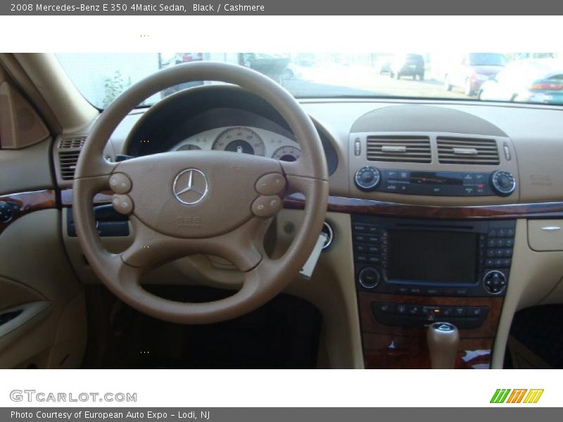 Black / Cashmere 2008 Mercedes-Benz E 350 4Matic Sedan
