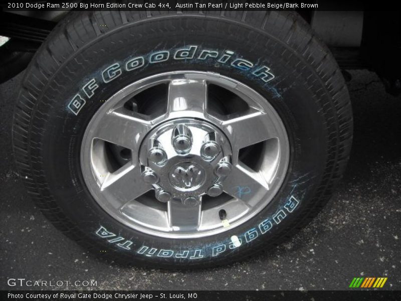 Austin Tan Pearl / Light Pebble Beige/Bark Brown 2010 Dodge Ram 2500 Big Horn Edition Crew Cab 4x4
