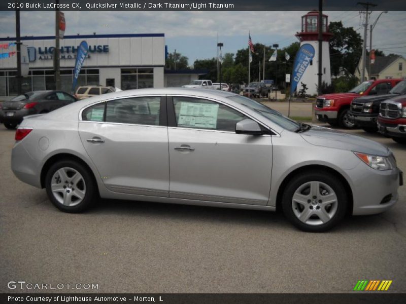 Quicksilver Metallic / Dark Titanium/Light Titanium 2010 Buick LaCrosse CX
